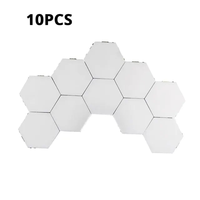 Lámpara de pared decorativa con hexágonos