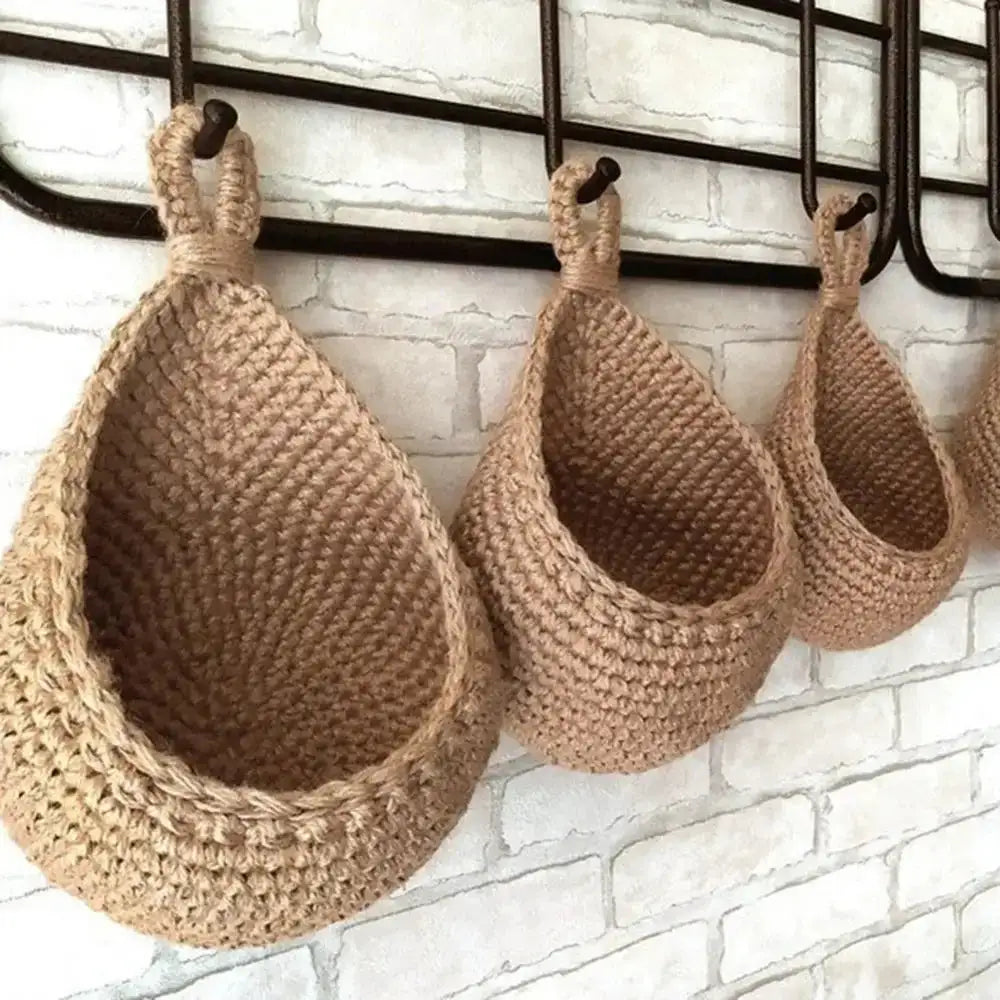 Cesta de macramé para colgar