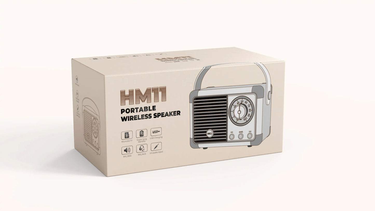 Altavoz Bluetooth retro