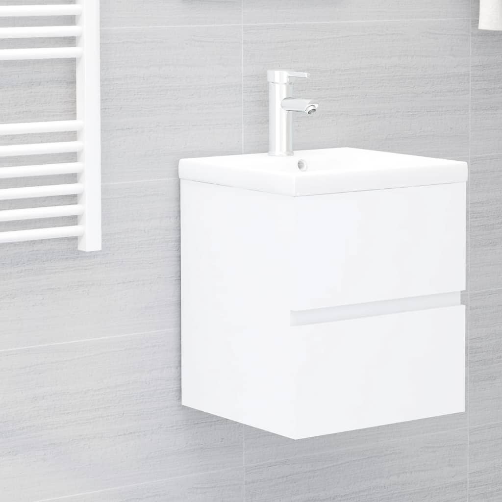 Mueble De Lavabo Madera Ingeniería Envejecida 90X38,5X45 Cm