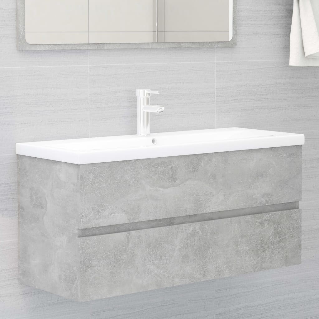 Mueble De Lavabo Madera Ingeniería Envejecida 90X38,5X45 Cm