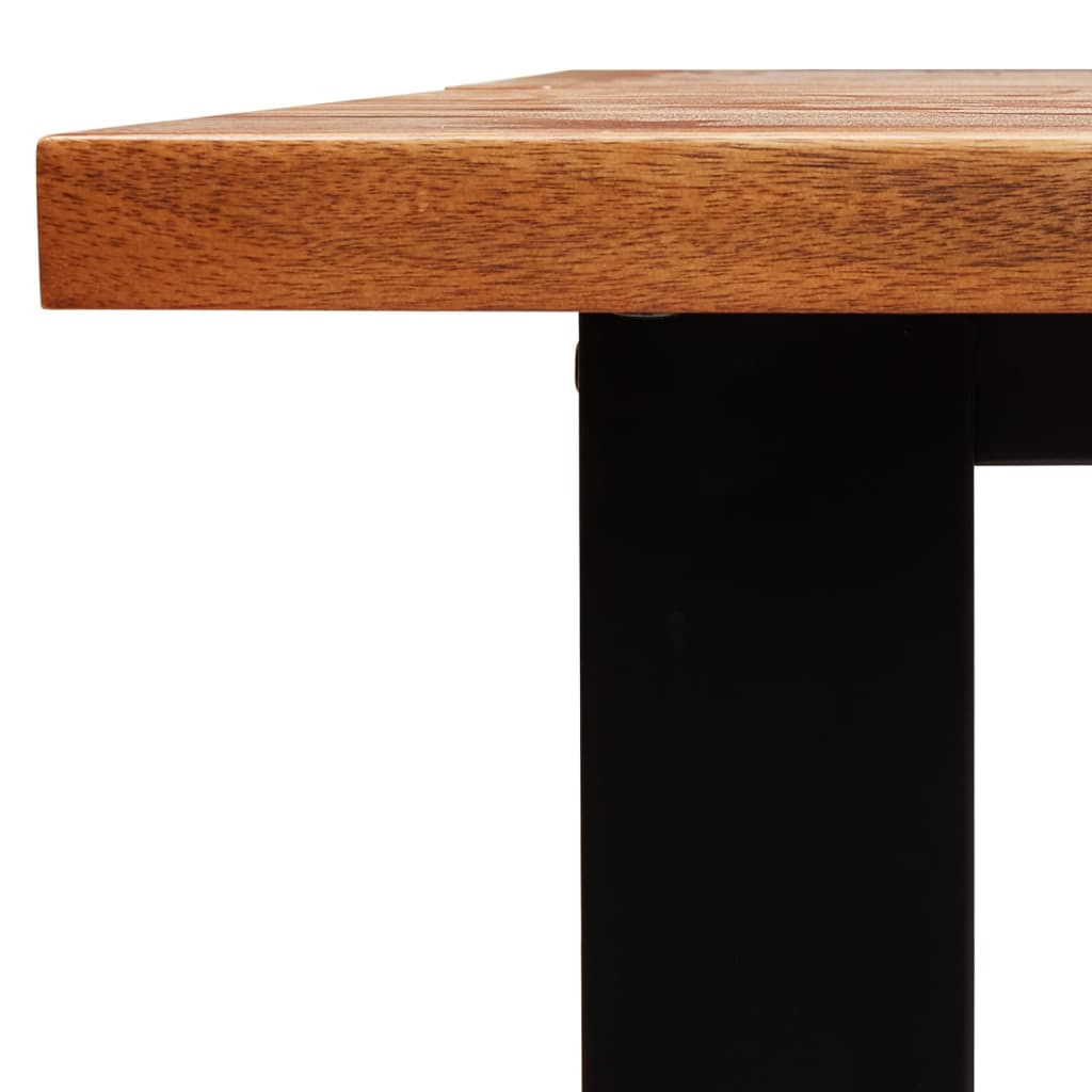 Juego De Comedor Con Borde Vivo 3 Piezas Madera Maciza Acacia