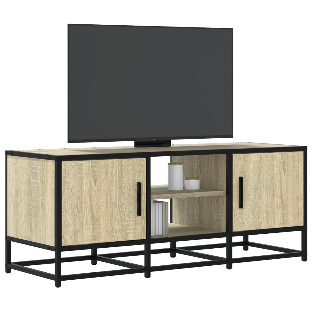 Mueble Tv Metal Y Madera Ingeniería