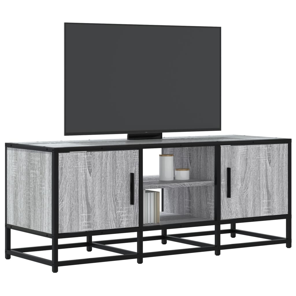 Mueble Tv Metal Y Madera Ingeniería