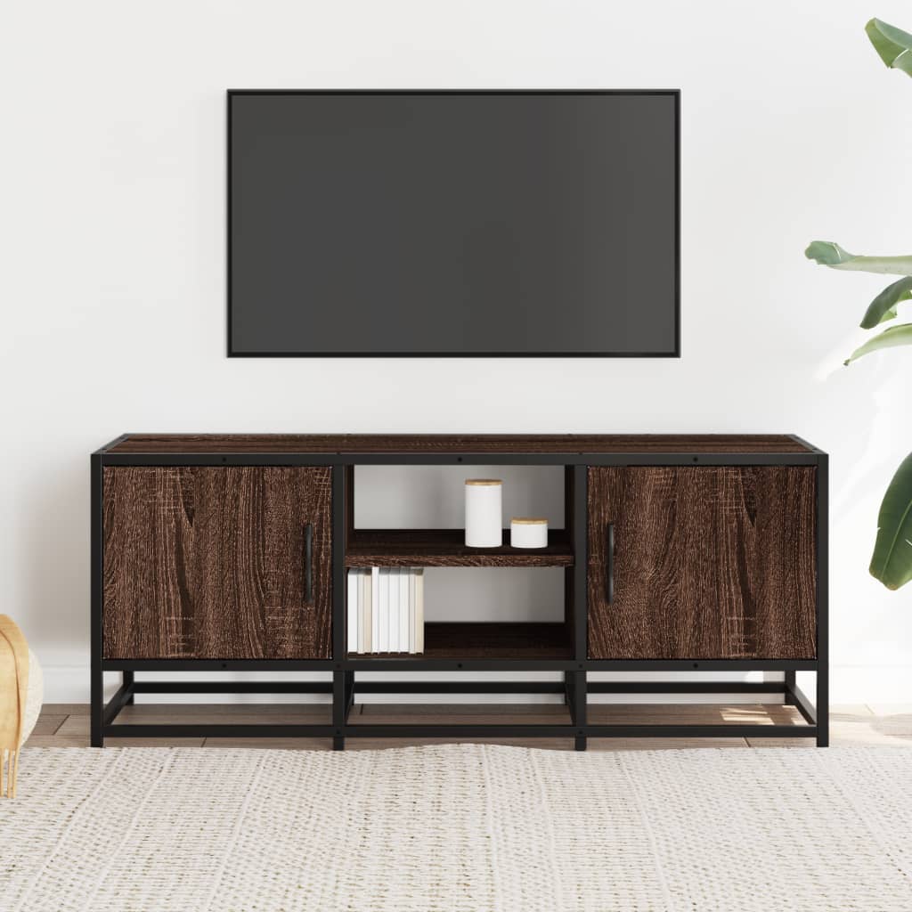 Mueble Tv Metal Y Madera Ingeniería