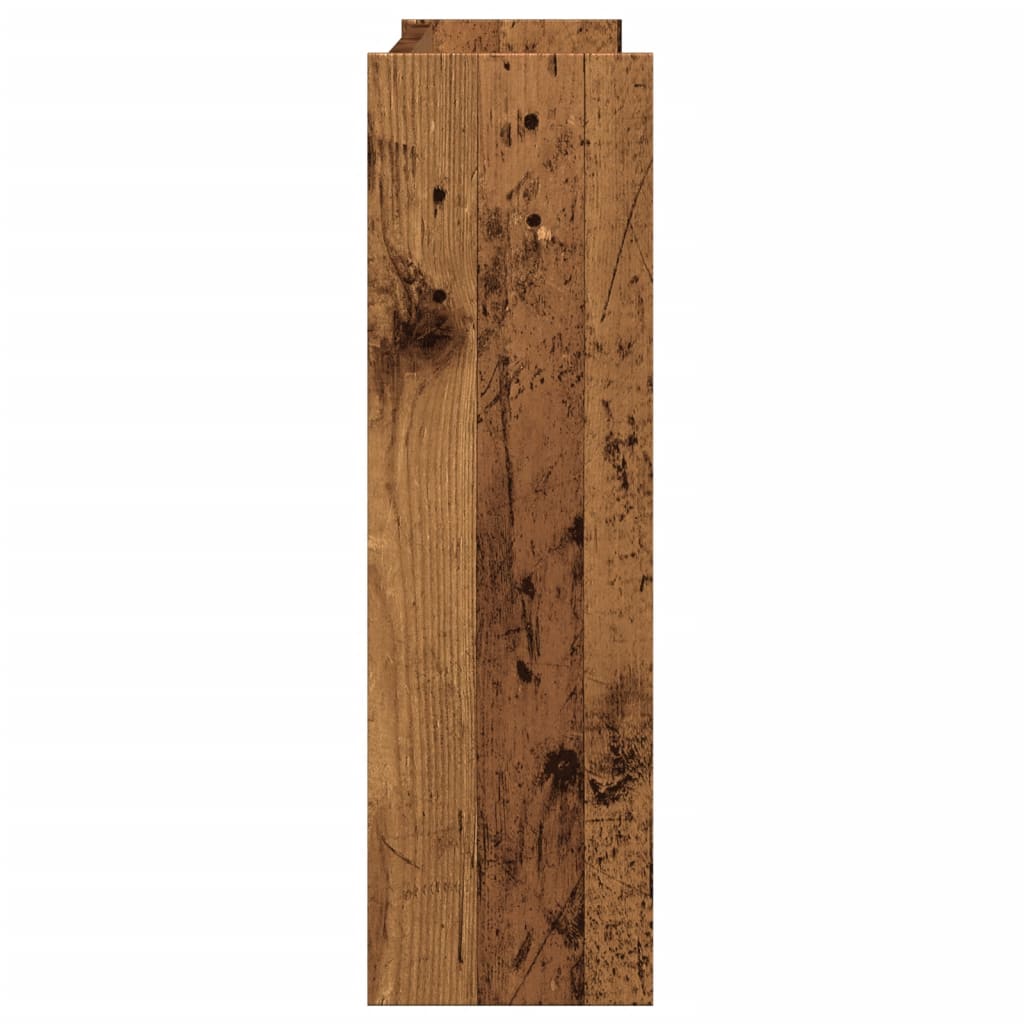 Zapatero De Pared Madera De Ingeniería Envejecida Madera Antigua