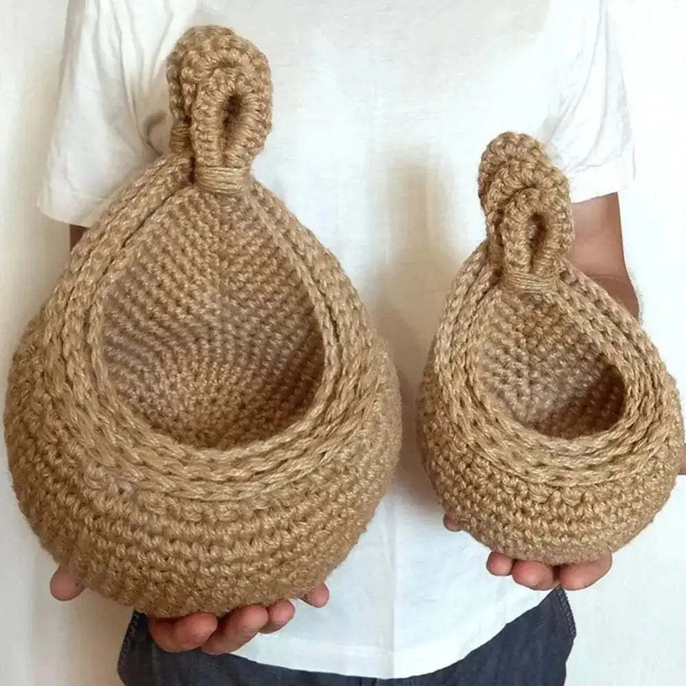 Cesta de macramé para colgar