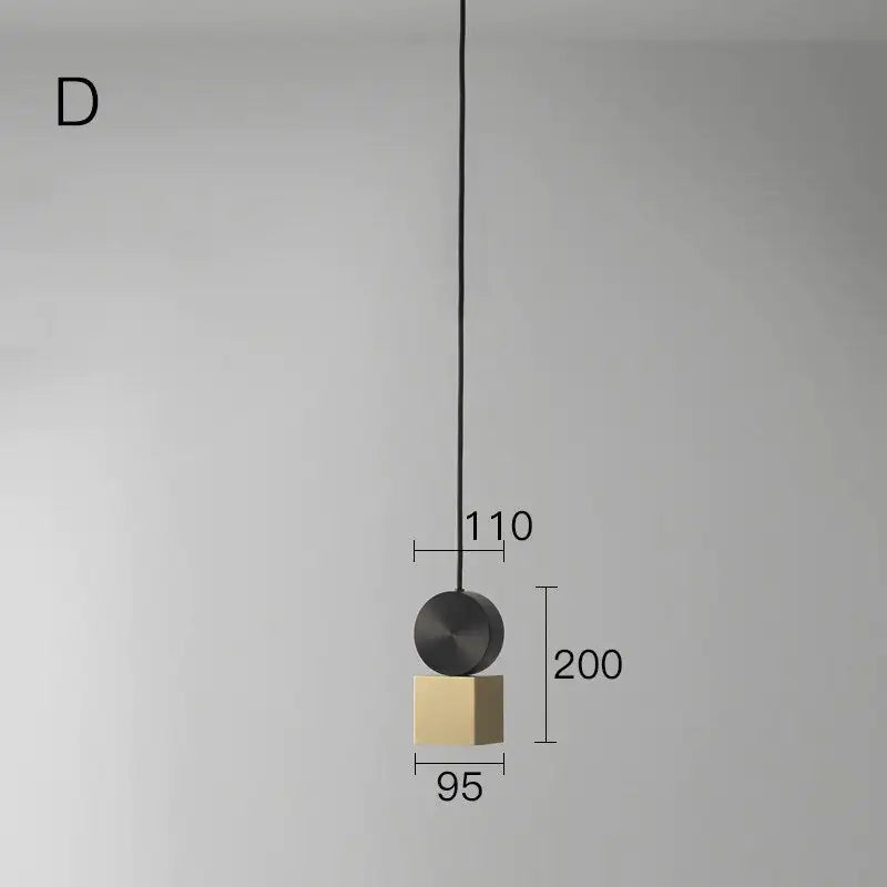 Lámpara colgante geométrica moderna