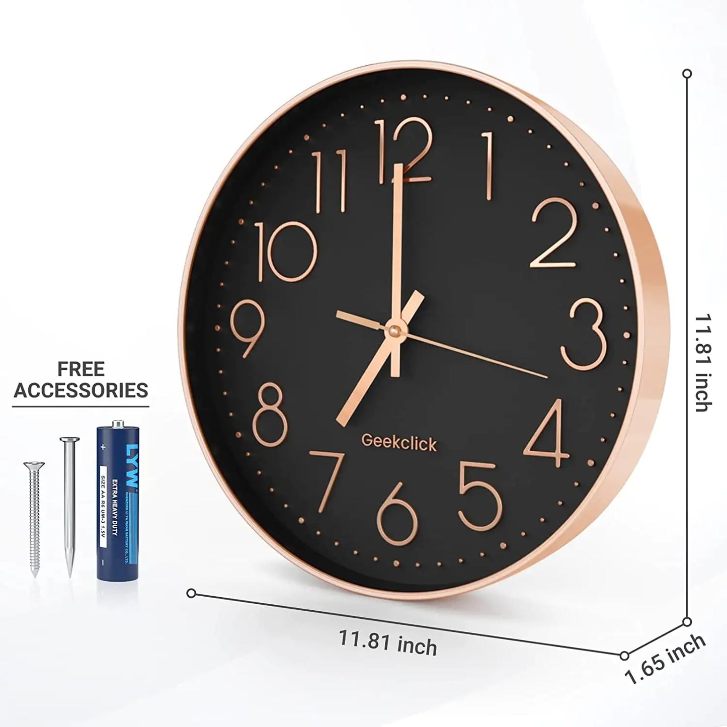 Reloj de pared silencioso