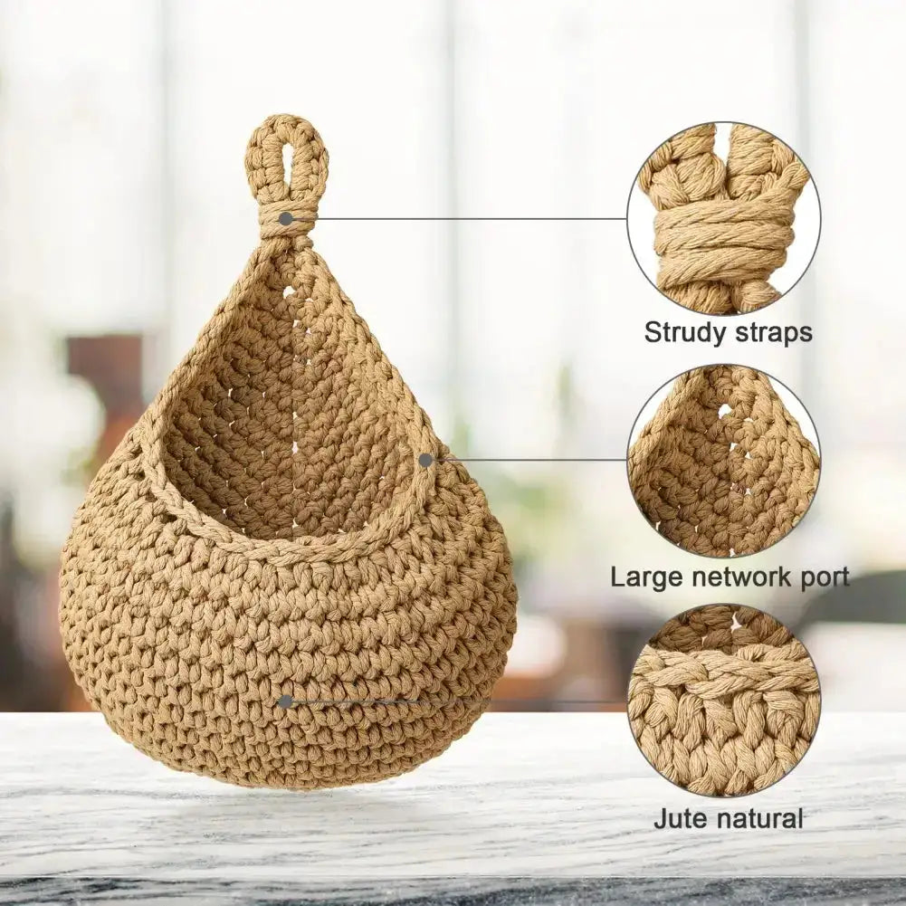 Cesta de macramé para colgar