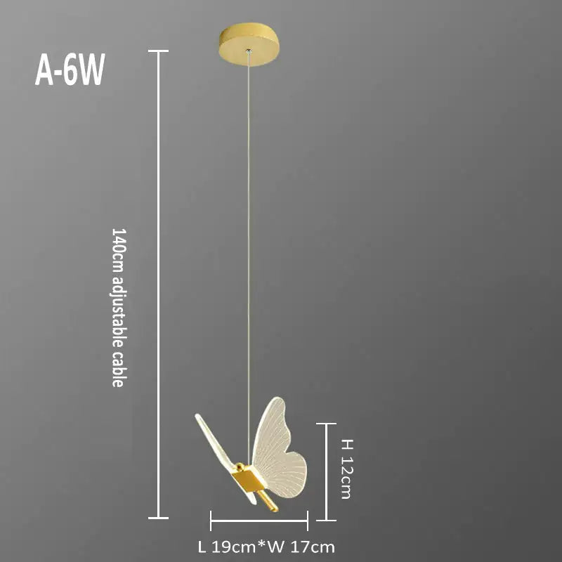Lámpara Mariposas colgantes