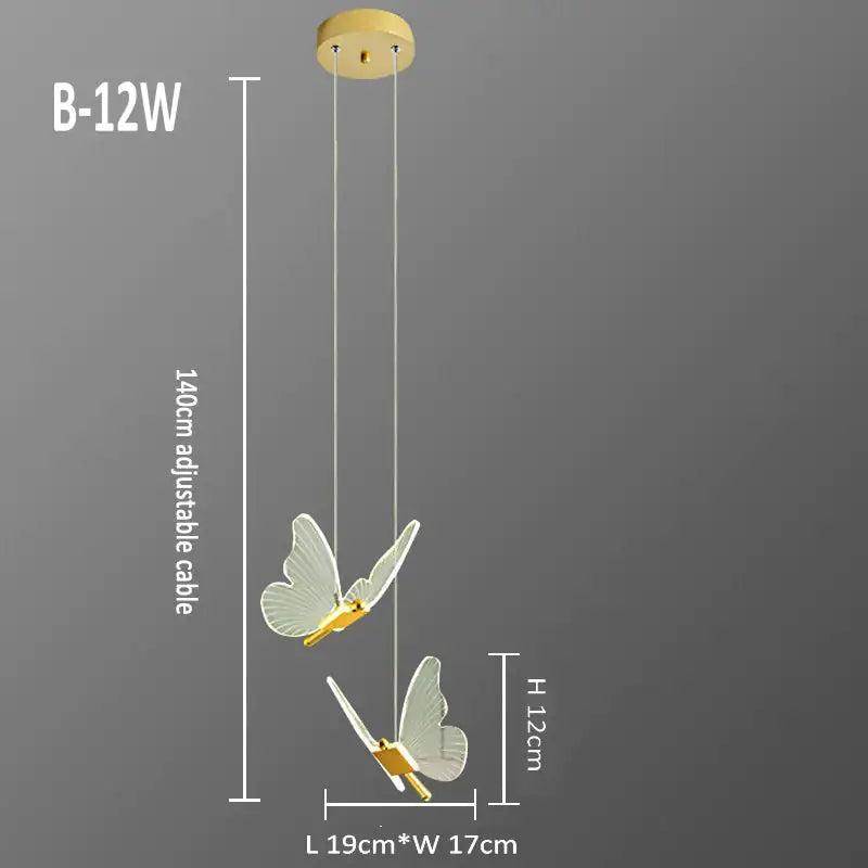 Lámpara Mariposas colgantes