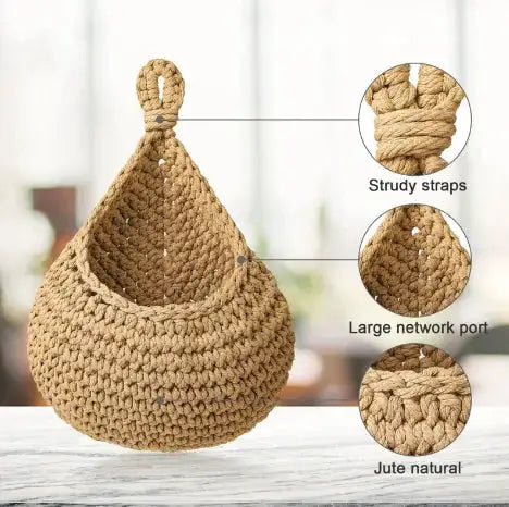 Cesta de macramé para colgar